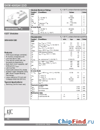 Datasheet SKM400GA123D manufacturer Semikron
